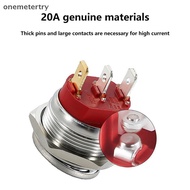 EM 22MM Button Stainless Steel Roer Switch 12-24V/20A Toggle Switch 220V/15A ON-OFF Self-loing 3-Pin