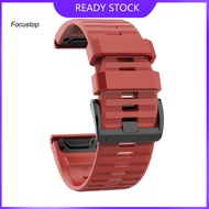 FOCUS 26mm Silicone Sports Watch Wrist Strap Band for Garmin Fenix 6X 5X 3 HR D2 Bravo