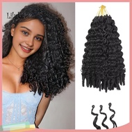 LK Afro Curly Hair Extensions 14 Inch Curly Hair Bundles Afro Kinky Synthetic Hair Bundles 20 Strand