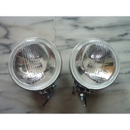 Old Mi mini austin Tension RALLY Fog Lamp White Iron Shell Glass Mirror Modified Parts