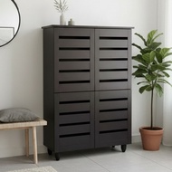 Furniture Direct BONTON 4 door shoe rack cabinet / kabinet kasut/ rak kasut kayu/ rak kasut