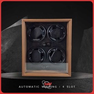 Rhodey Watch Winder Box Automatic 4-Slot Watch Display Box - SKW14