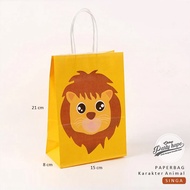 paper bag animal / kantong kertas motif animal / tas souvenir karakter / tas kado