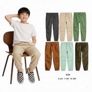 KATUN Jogger Pull on Cotton Twill HM 5-10 Years Seluar Budak Lelaki Seluar Panjang Budak Lelaki Selu