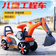 Music children excavator can ride on hook bulldozer ride on  engineering truck