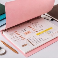 Thinking Guide Draw Notebook a4 Soft Leather Grid Notebook Obsessive Disease Note Grid Square Loose-