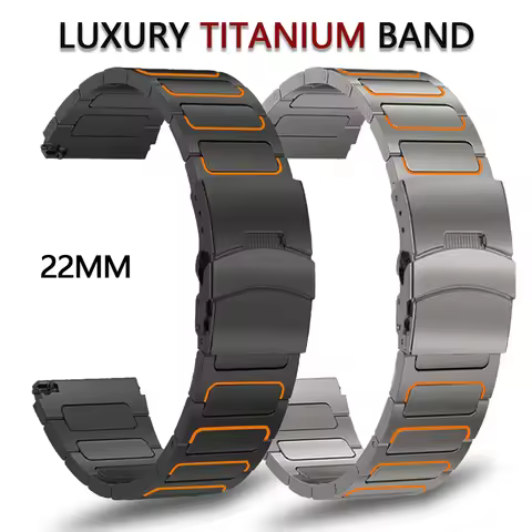 22mm Titanium Strap for Amazfit Balance GTR 4/3/2 Luxury Business Band Bracelet for Huawei Watch GT7