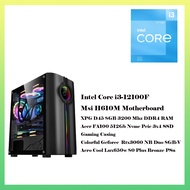 IT BOY Gaming PC Budget Package With RTX3060 8G / i3-12100F /8GB/512GB SSD NVME