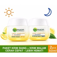 Garnier Light Complete Day Cream SPF36 50ml/Garnier Night Cream Sleeping Mask 50ml