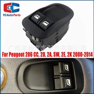 6554.WQ Power Window Glass Lifter Switch Suitable for Peugeot 206 CC 2D 2A SW 2E 2K