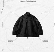 黑2 低於原價賣 Goopi x Wildthings 2-Layers Tactical Jacket 聯名立領外套