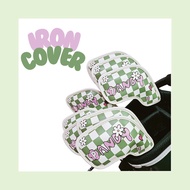 Stylish Women’s Golf Iron Cover Set (8pcs) | Cute Flower Check Pattern Ladies Club Headcovers