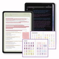 數位 Hisome電子拍紙便簽本【色彩情書】平板電子模版數位筆記goodnote