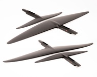 Code Foils Front Foil Wings Carbon Black 1130S