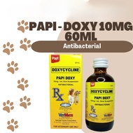 Papi Doxy 10mg Cycline Antibacterial for Dogs and Cats (60ml) Doxycycline TW
