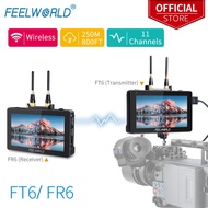 FEELWORLD FT6 FR6 5.5 Inch Wireless Video Transmission DSLR Camera Field Monitor Built in Transmitte