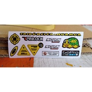 Nolan helmet visor sticker