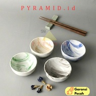 PYRAMID I MARBLE bowl 4.5 INCH CERAMIC I 11 CM I ceramic bowl I porcelain bowl