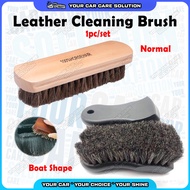 Horse Hair Brush Shoe Premium Soft Leather Shoe Cleaning Brush Polish Brush Laundry Bar Berus Kuda B