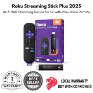 Roku Streaming Stick Plus 2025 4K HDR Streaming TV Roku Voice Remote Airplay Google Home Amazon Alex