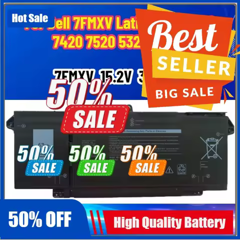 New Suitable For Dell 7FMXV Latitude 14 7320 7420 7520 5320 9JM71 Laptop Battery