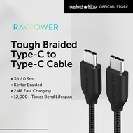 [RAVPower] 3ft/0.9m Tough Braided Type-C to Type-C Cable
