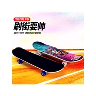 Skateboard6-12Beginner Scooter for Kids, Double Kick Scooter for Girls, Four-Wheel Scooter for Teena