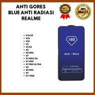< TEMPERED GLASS ANTI BLUE - ANTI RADIATION >REALME V15 5G-V23-V25-V3-V5 5G-X2-X2 PRO-X7-X7 MAX 5G-X