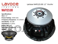 Speaker Komponen Lavoce WAF 123.00 / WAF123.00 - 12 inch