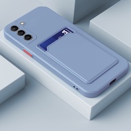 Samsung Galaxy S20 Plus S21 Ultra S20 FE Note 20 Ultra Soft Silicone TPU Card Holder Phone Case