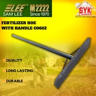 SYK Samlee C0602 Fertilizer Hoe With Handle Outdoor Gardening Tools Baja Cangkul Pemegang Besi Kebun