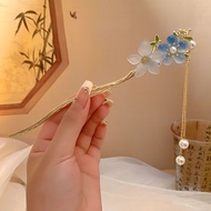 Chinese Style Hair Stick Metal Flower Vinatge Chinese Hairpin 2024 New Tassel Antique Style Qipao Hanfu Step Shake Hairpin