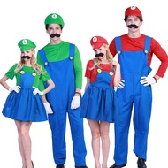 Crazy Party Halloween Popular Cute Girl Japanese Super Mario Costume Super Mario Cos Costume Mario Couple Costume Christmas Costume Drag Party Campus Stage Performance Costume