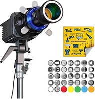 Bowens Mount Optical Snoot Kit for Aputure Amaran 100X/D, 200X/D, 150C, 300C, 600X Pro, Godox SL60 -