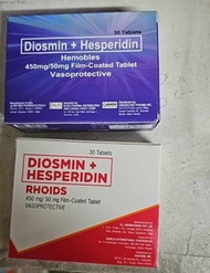 Diosmin + Hesperidin 450mg/40mg Film Coated Tablet Vasoprotective 30s