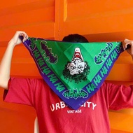 LINHTUXEDO - SQUARE TURBAN SCARF WITH JOKER HAHAHA PATTERN