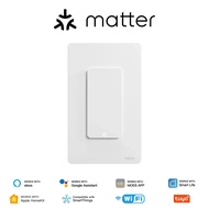MOES Tuya Matter WiFi Smart Light Button Switch App Control Neutral Wire Required Grounding Design A
