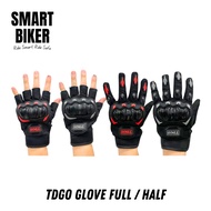 Sarung Tangan TDGO Glove Full/Half Motorcycle Breathable Full Finger Gloves Leather Protective