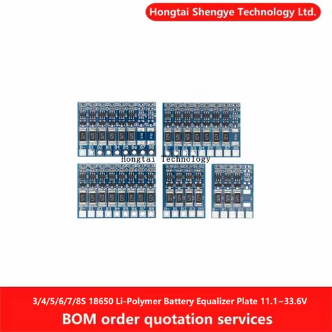 3/4/5/6/7/8S 18650 Li-ion battery Polymer battery equalizer module 11.1~33.6V 8S charging