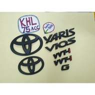 Emblem toyota vios yaris matte logo