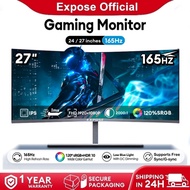 Expose Monitor 27 Inch curved Pc Gaming Monitor Desktop computer 75/165Hz IPS with power station