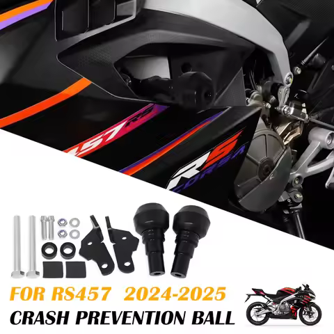 Motorcycle Frame Crash Slider Engine Protection Pads Anti-drop Balls For RS457 2025 rs 457 2024 Fall