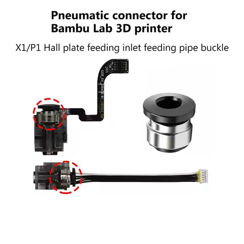 5/10pcs for Bambu Lab 3D Printer Hall Switch Connector X1/P1/X1C/P1P PTFE Tube 1.75mm Filament Extru
