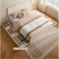 Bed Cream Wind Floor Storage Bed Storage Double Bed
