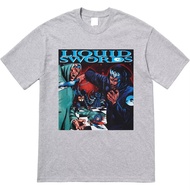 18FW Liquid Swords Tee Wudang Rap Group GZA Short Sleeve T-shirt Base for Men and Women Fashion