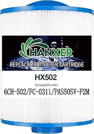 HANXER 6CH-502 Spa Filter Cartridge Compatible with Filbur FC-0311, PAS50SV-F2M, PAS502SV, AK-90161,