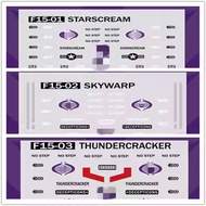 Transformers Toy Model Accessory Package NA Transforming Toy F15 Squad Red Surprise Detail Sticker T