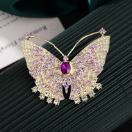 Ghim Cài áo hình bướm Kim cương giả lấp lánh Retro trang sức cao cấp thời trang nữ ghim cài áo đính 