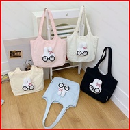 PDF3 2026 Cute Emmy Rabbit Shoulder Bag Lightweight Versatile Large Capacity Commuter Tote Bag