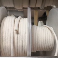 21Beaded Core-Spun Cotton Ribbon Shoe Lace Waist Drawstring